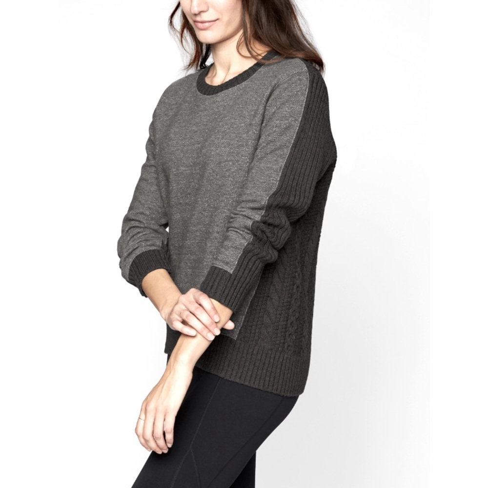 Athleta Madera Sweatshirt Merino Wool Charcoal Gray